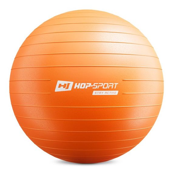 Фітбол Hop-Sport 65см помаранчевий + насос 2020 | Зображення 1
