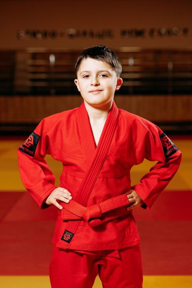 Кімоно для грепплінгу червоне, TM "Kintayo", 120 зріст, щільність 350 гр/м.кв. | Зображення 2