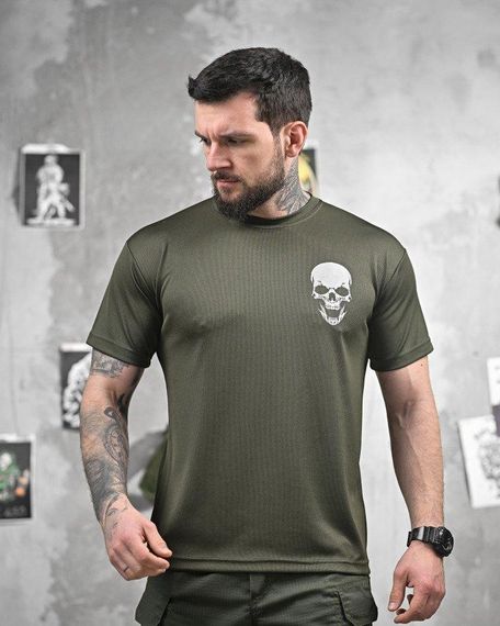 Тактична поту відводяча футболка NECRON дівчина олива ДЛ6381 | Зображення 1