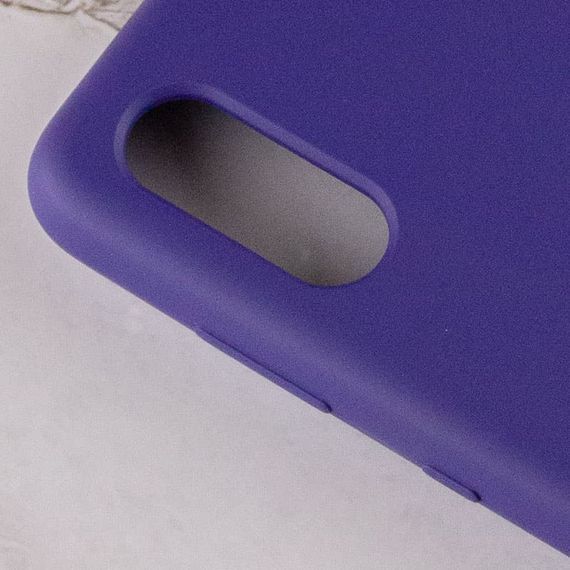 Чехол Silicone Cover Full Protective (AA) для Samsung Galaxy A02 Фиолетовый / Purple | Зображення 3