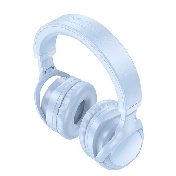 Накладные беспроводные наушники Hoco W48 Focus Blue | Зображення 2