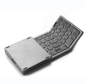 FOLDING KEYBOARD Бездротова клавіатура складана ,колір сірий (ENG)