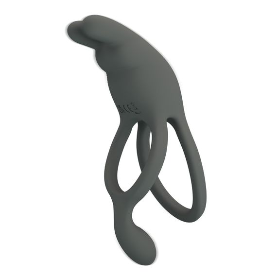 Эрекционное вибро кольцо Pretty Love - MASTER RING Gray, 7 vibration functions, BI-210335-1 sexstyle | Зображення 3