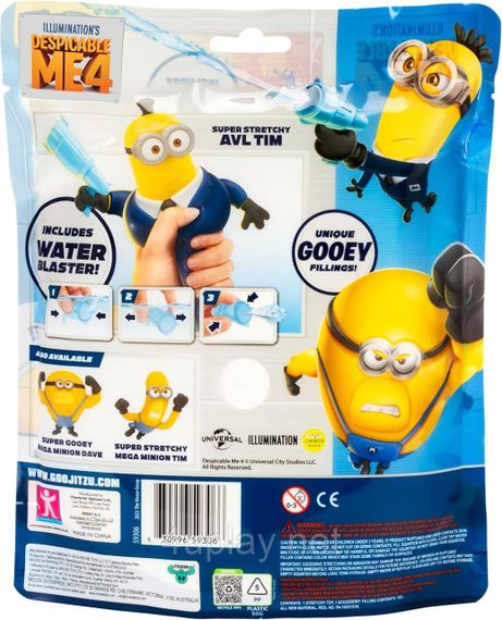 Фігурка-тягучка Міньйон Тім з бластером із Нікчемний Я 4 Moose Toys | Зображення 2