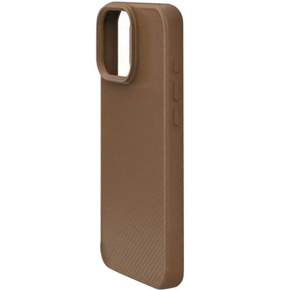 TPU чохол Carbon Protective with Magsafe для Apple iPhone 16 Pro Max (6.9") Coffee | Зображення 1