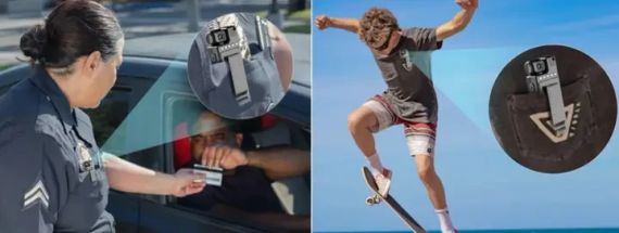 Відеокамера нагрудна Wi-Fi акумуляторна боді камера з дисплеєм 1.3 дюйма реєстратор з фіксацією кліпсою UKC L9 | Зображення 7