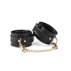 Поножи Liebe Seele Black Organosilicon Anklecuffs, экокожа sexstyle