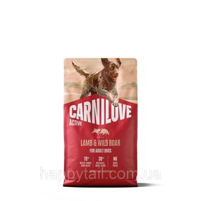 Беззерновий сухий корм Carnilove Active Lamb & Wild Boar для активних собак ягня та дикий кабан 4 кг