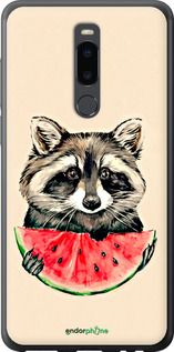 Чохол на Meizu Note 8 Єнотик з кавуном "4605u-1610-2448"