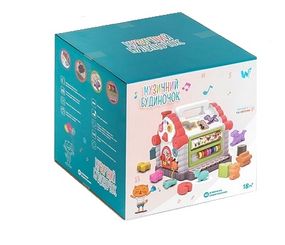 Розвиваючий Будиночок 16180 WToys, на українській мові, підсвічування, звуки, 8 пісень, сортер, рахунки, в коробці (6945717435766)