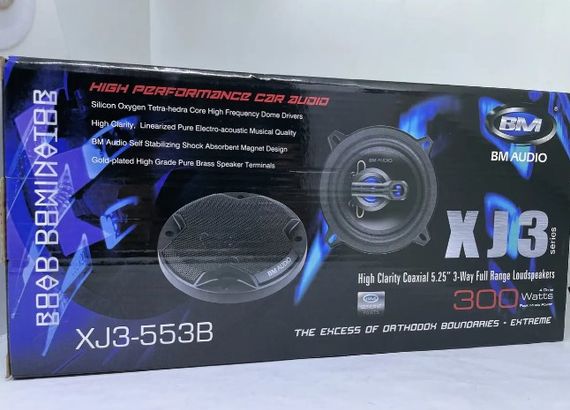 Автомобильные колонки BM Boschmann XJ3-553B 13см 300W динамики коаксиальные трехполосные с термостойкой звуковой катушкой Черные | Зображення 1