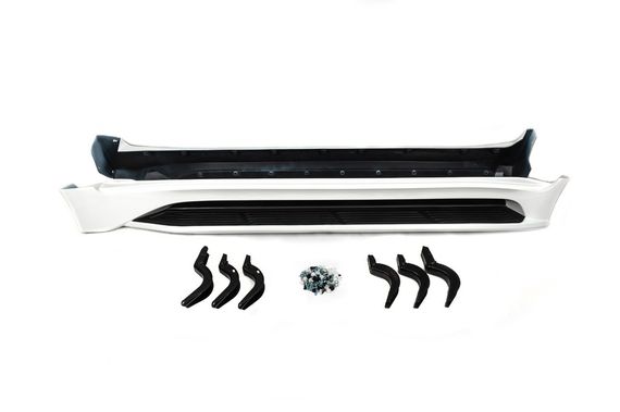 Бокові пороги (дизайн Lexus 2016-2024) Чорний колір для Lexus LX570/450d | Зображення 3