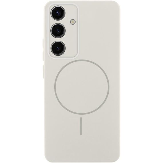 Чехол Silicone Cover Lakshmi Full Camera (AA) with MagFit для Samsung Galaxy S23 FE Белый / White