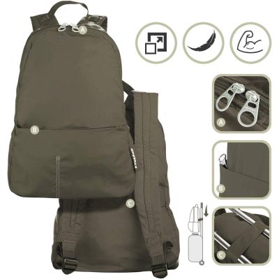 Рюкзак туристичний Tucano Compatto Eco XL темно зелений (BPCOBK-ECO-VM) | Зображення 3
