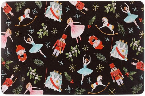 Набір 12 сервірувальних серветок 28x43см підтарільники Happy Holidays-96, поліпропілен