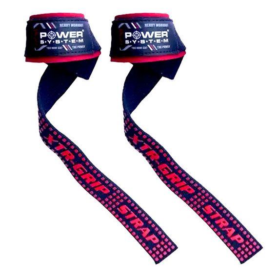 Лямки для тяги Power System PS-3430 XTR-Grip Straps Black/Red | Зображення 3