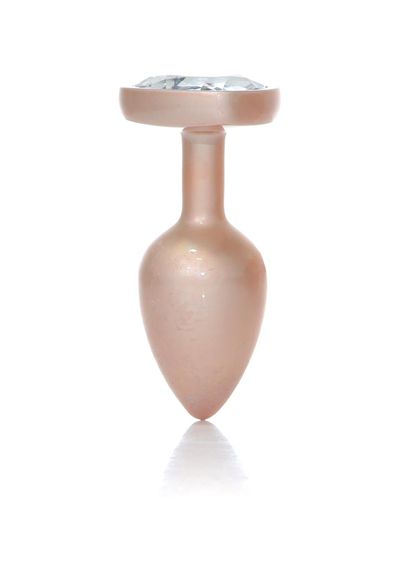 Анальна пробка - Jewellery Pearl Gold Heart Plug Clear S | Зображення 4