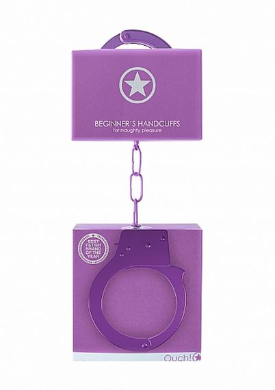 Наручники фіолетові Beginner"s | Зображення 6