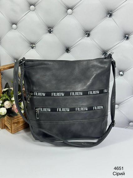 Сумка планшет крос-боді жіноча Сіра графіт