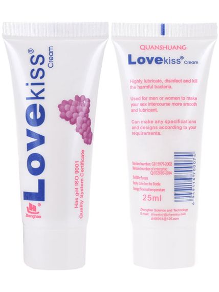 Лубрикант Love Kiss Виноград на водній основі Babydoll 25 мл Фіолетовий 00131 | Зображення 1