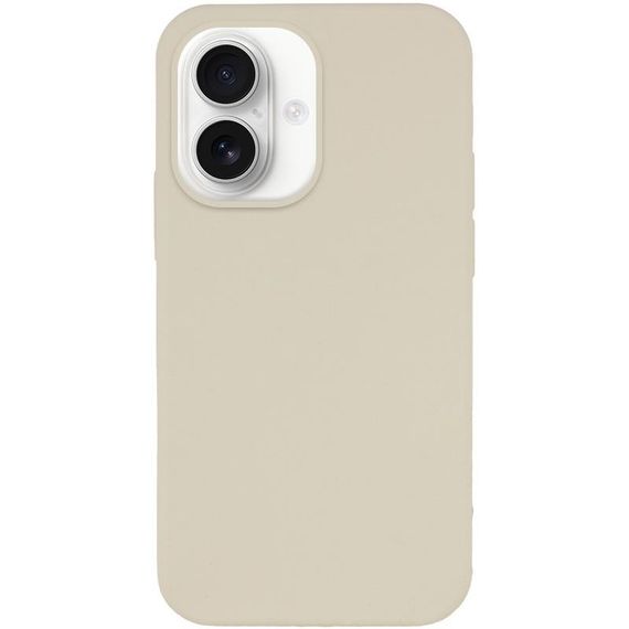 Чехол Silicone Case Full Protective (AA) NO LOGO для Apple iPhone 16 (6.1") Бежевый / Antique White