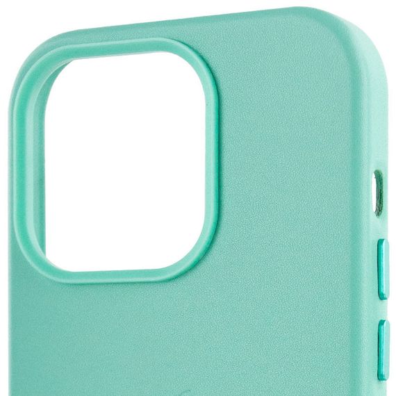 Шкіряний чохол Leather Case (AA Plus) with MagSafe для Apple iPhone 14 Pro Max (6.7") Ice | Зображення 4