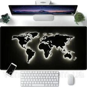 Ігровий килимок для миші "Мапа Світу, що світиться" HP227