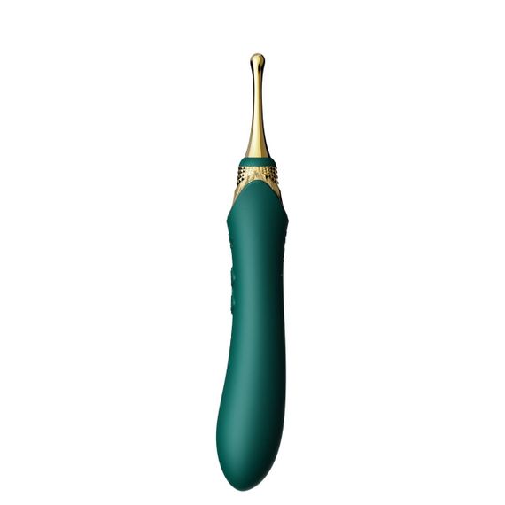 Мультифункциональный вибратор Zalo — Bess 2 Turquoise Green, 4 насадки, подогрев | Зображення 8