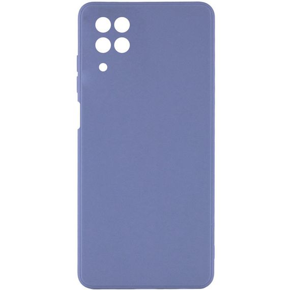 Силиконовый чехол Candy Full Camera для Samsung Galaxy M33 5G Голубой / Mist blue
