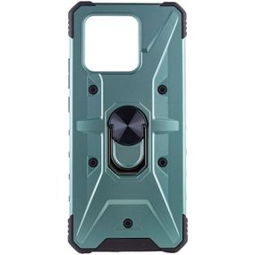 Ударостійкий чохол Pathfinder Ring для Xiaomi Redmi 10C / Poco C40 TPU+PC, Кольцо-держатель, Зеленый / Green