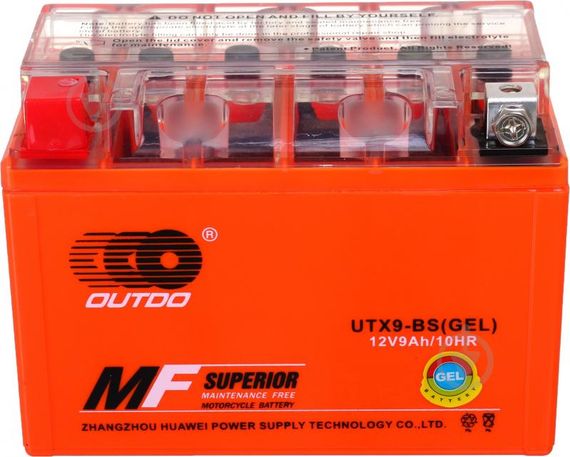 Аккумулятор Outdo 9 Ah UTX9-BS (GEL) HCOG9-0