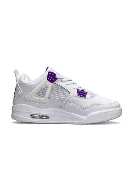 Зимові жіночі кросівки Air Jordan Retro 4 Fleece Termo  White Purple W , В'єтнам 40 25.5