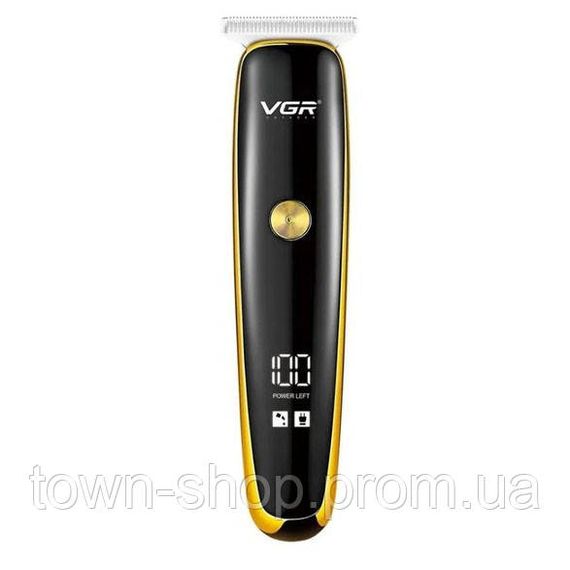 Триммер для стрижки волос и бороды VGR V-966 LED Display, машинка мужская для бритья. Цвет: золотой | Зображення 2