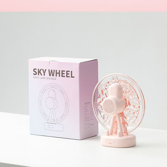 Проектор-ночник ZAY-L07 Sky Wheel 2in1 + Bluetooth колонка Pink | Зображення 5