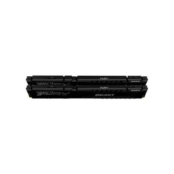 Модуль пам'яті для комп'ютера DDR5 32GB (2x16GB) 5200 MHz Beast Black Kingston Fury (ex.HyperX) (KF552C40BBK2-32) | Зображення 2