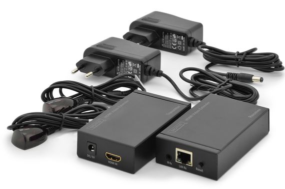 Удлинитель DIGITUS HDMI UTP CAT5/IP с функцией ИК, 120m (DS-55120)