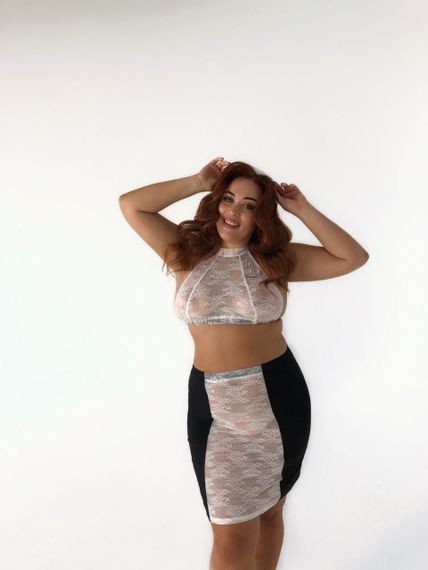 Рольовий костюм покоївки з топом, спідницею та прикрасою "Безвідмовна Аделі" XL Sex Aura | Зображення 7