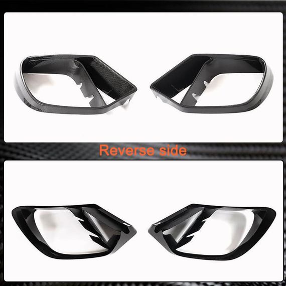 Вставки в бампер (для GT43/GT50/GT53 2018-2022, Карбон) для Mercedes AMG GT 4 X290 2018- рр | Зображення 4