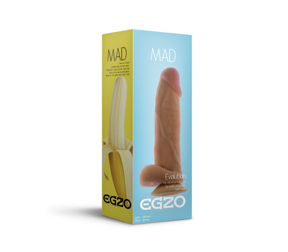 Фалоімітатор EGZO Ciberskin DS005 (20 см х 4,8 см) Sex Aura | Зображення 2