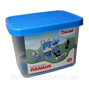 Конструктор "Полиция" 013888/36 в пластиковом боксе 149 деталей