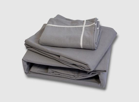 Комплект постельного белья First Choice Flanel 200×220 см Soprano Grey | Зображення 1