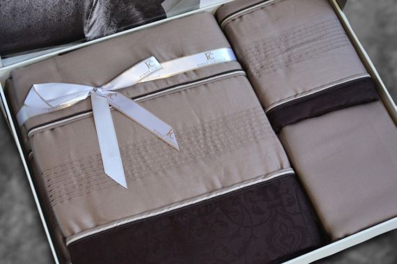 Комплект постільної білизни First Choice Moonlight V.I.P 200x220 London Brown | Зображення 2