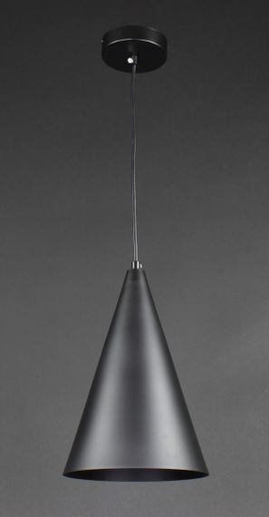 Люстра підвісна LOFT на 1 лампочку 27598 Чорний 35-190х19х19 см. | Зображення 1