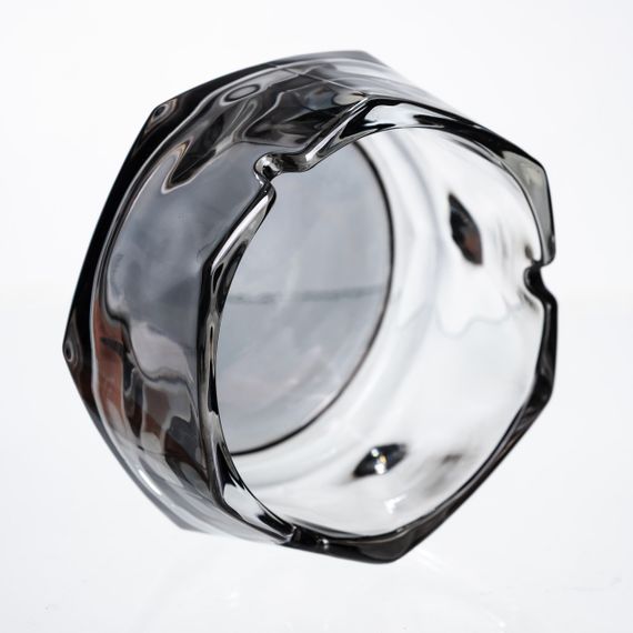 Попільничка скляна Diamond Faceted 12 см, сірий Yiwu HP-34-79 | Зображення 2