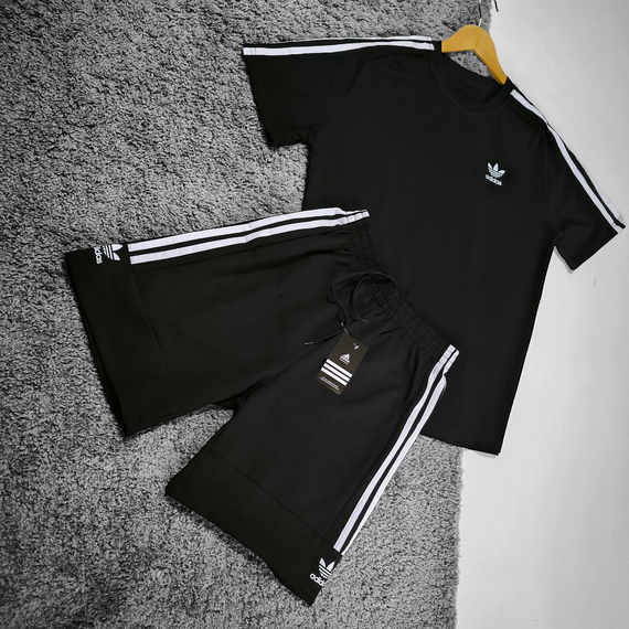 Літній чоловічий комплект Adidas футболка + шорти | Зображення 3