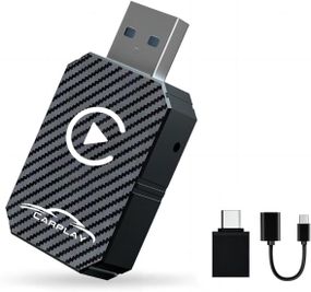 Бездротовий адаптер CarPlay XIXIXIAXIA Q1M 2025, конвертація з дротового Карплей Plug & Play USB-C iOS 12+ чорний