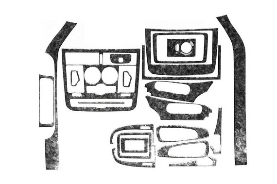 Накладки на панель Meric (передняя часть) 2004-2006, Алюминий для Mercedes Viano 2004-2015 гг. | Зображення 1