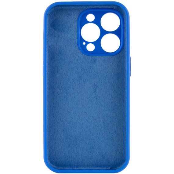 Чохол Silicone Case Full Camera Protective (AA) NO LOGO для Apple iPhone 16 Pro (6.3") Синій / Capri Blue | Зображення 1