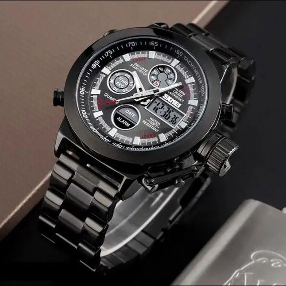 Наручний годинник skmei електронний SKMEI 1515BK BLACK, Оригінальний чоловічий годинник, Годинник MU-577 для чоловіка | Зображення 1