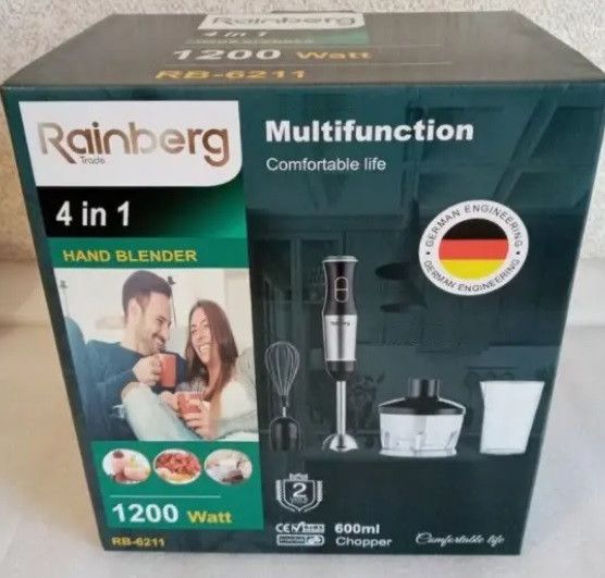 Блендер миксер Rainberg RB-6211 4в1 1200 Вт | Зображення 4